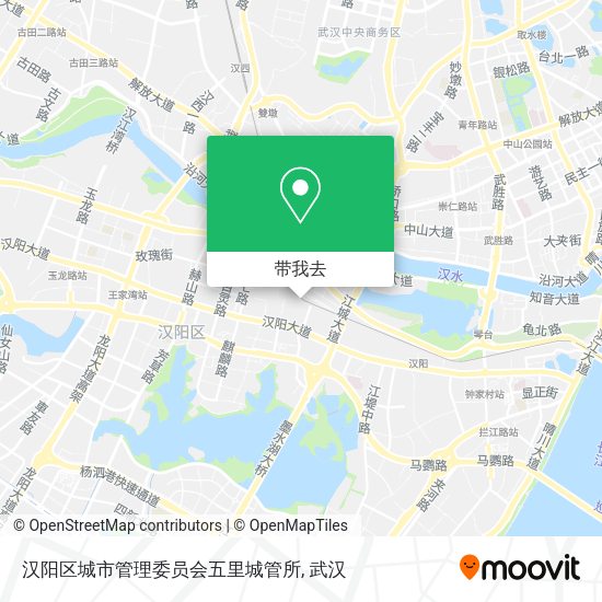 汉阳区城市管理委员会五里城管所地图