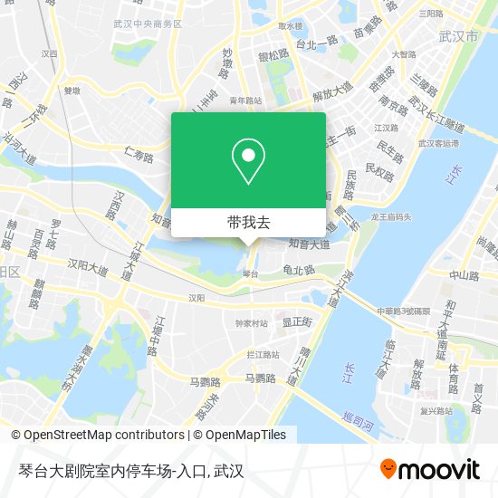 琴台大剧院室内停车场-入口地图