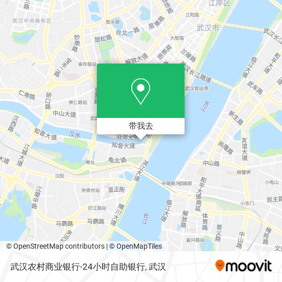 武汉农村商业银行-24小时自助银行地图
