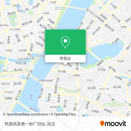 民国武昌第一纱厂旧址地图
