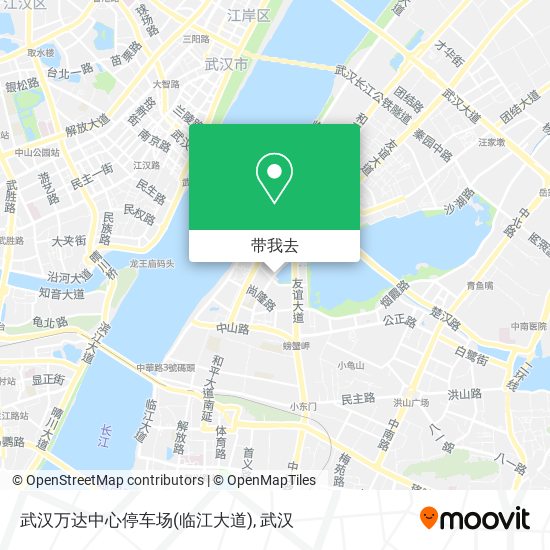 武汉万达中心停车场(临江大道)地图