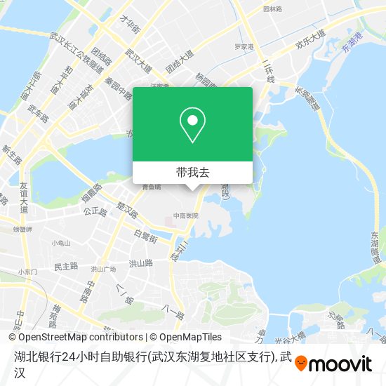 湖北银行24小时自助银行(武汉东湖复地社区支行)地图