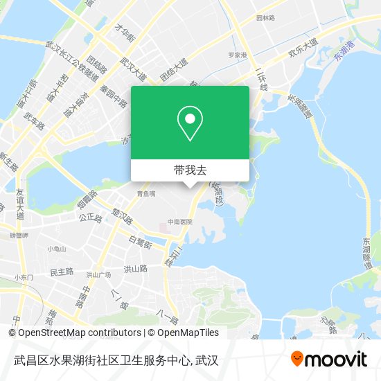 武昌区水果湖街社区卫生服务中心地图