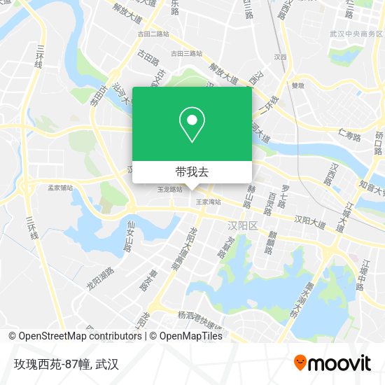玫瑰西苑-87幢地图
