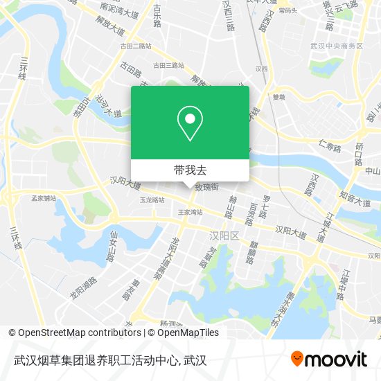 武汉烟草集团退养职工活动中心地图