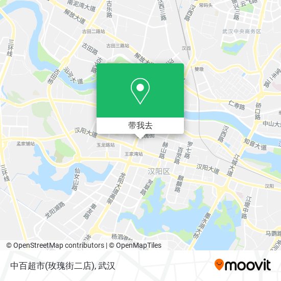 中百超市(玫瑰街二店)地图