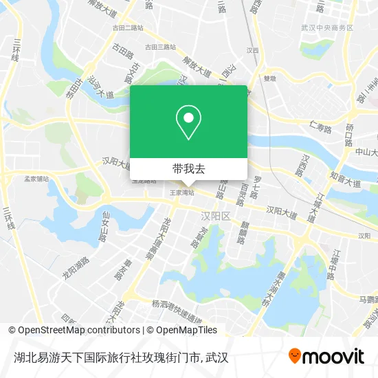 湖北易游天下国际旅行社玫瑰街门市地图
