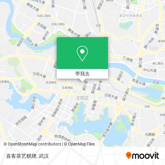 喜客茶艺棋牌地图