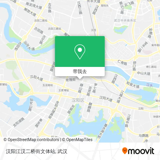 汉阳江汉二桥街文体站地图