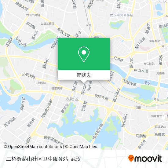 二桥街赫山社区卫生服务站地图