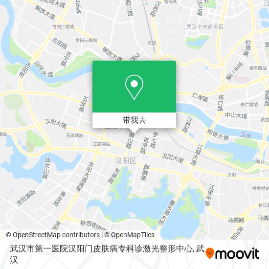 武汉市第一医院汉阳门皮肤病专科诊激光整形中心地图