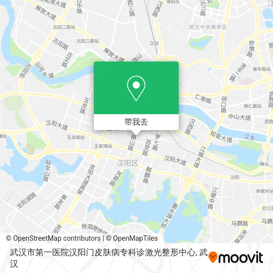 武汉市第一医院汉阳门皮肤病专科诊激光整形中心地图