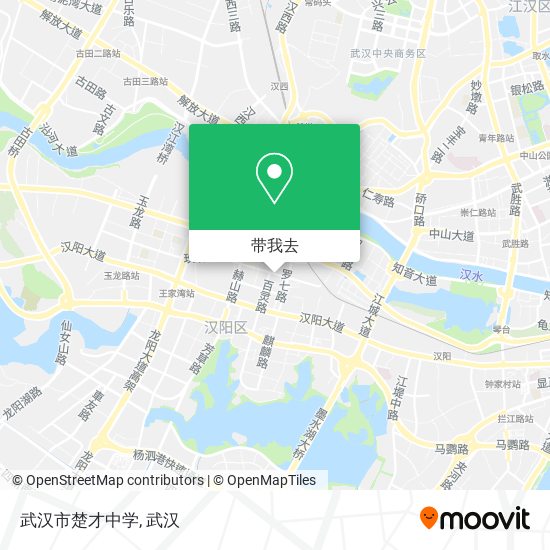 武汉市楚才中学地图