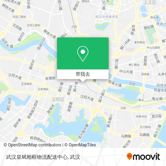武汉皇斌相框物流配送中心地图