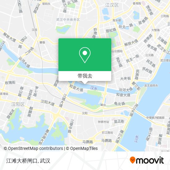 江滩大桥闸口地图