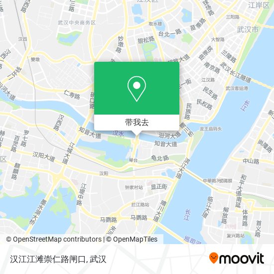 汉江江滩崇仁路闸口地图