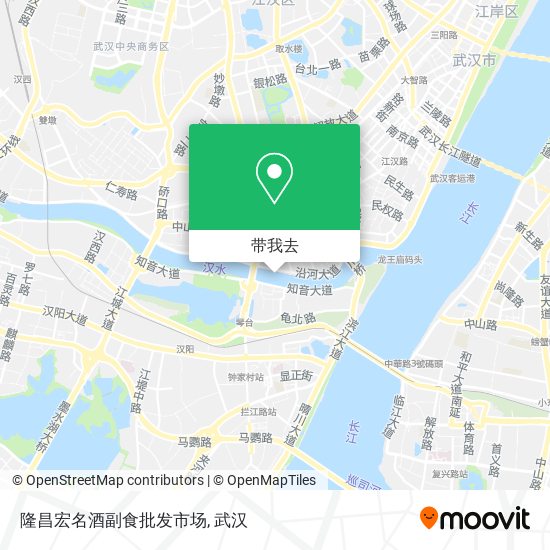 隆昌宏名酒副食批发市场地图
