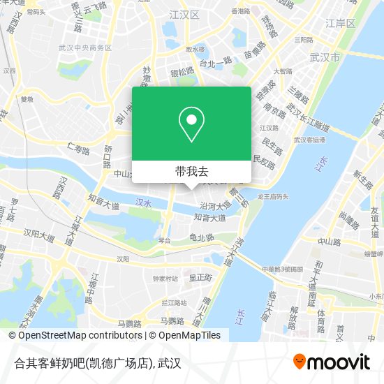 合其客鲜奶吧(凯德广场店)地图