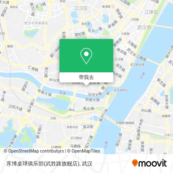 库博桌球俱乐部(武胜路旗舰店)地图