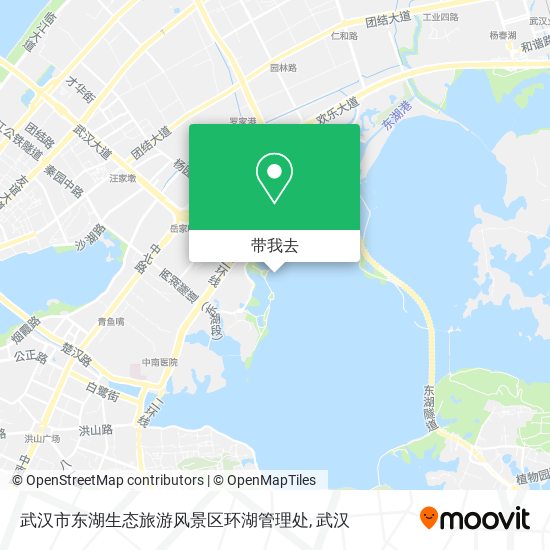 武汉市东湖生态旅游风景区环湖管理处地图