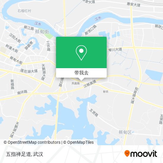 五指禅足道地图