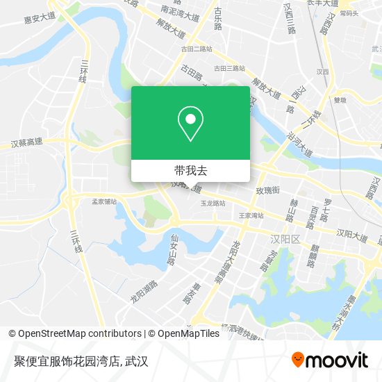 聚便宜服饰花园湾店地图