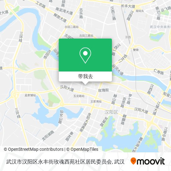 武汉市汉阳区永丰街玫魂西苑社区居民委员会地图
