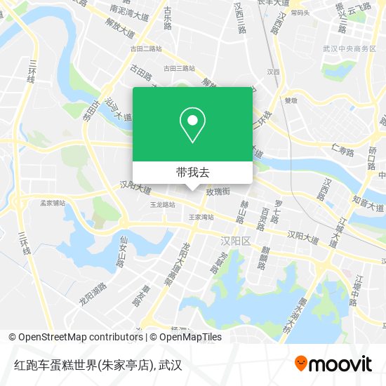 红跑车蛋糕世界(朱家亭店)地图