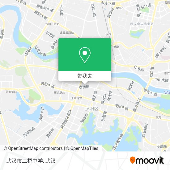 武汉市二桥中学地图