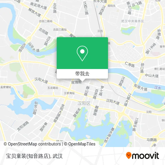 宝贝童装(知音路店)地图