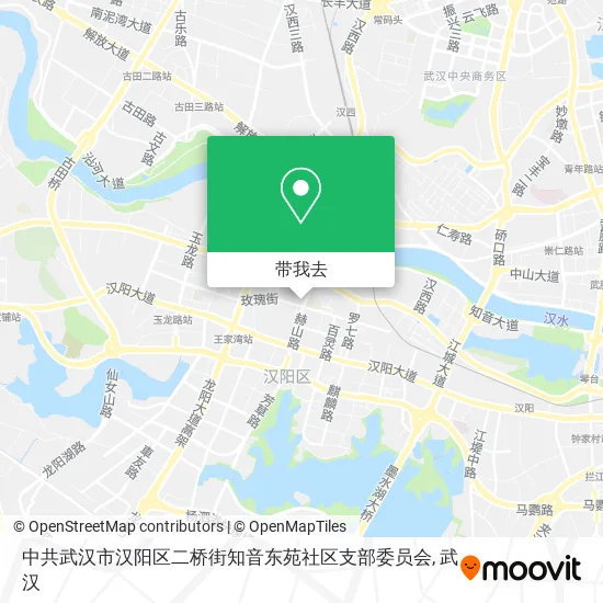 中共武汉市汉阳区二桥街知音东苑社区支部委员会地图