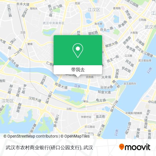 武汉市农村商业银行(硚口公园支行)地图