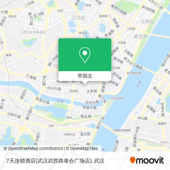 7天连锁酒店(武汉武胜路泰合广场店)地图