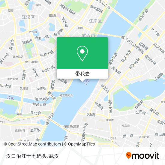 汉口沿江十七码头地图
