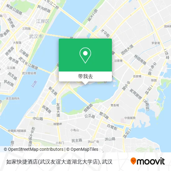 如家快捷酒店(武汉友谊大道湖北大学店)地图
