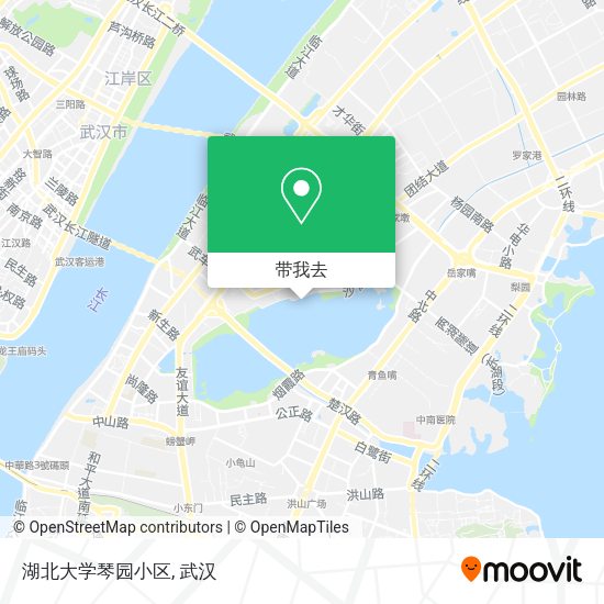 湖北大学琴园小区地图
