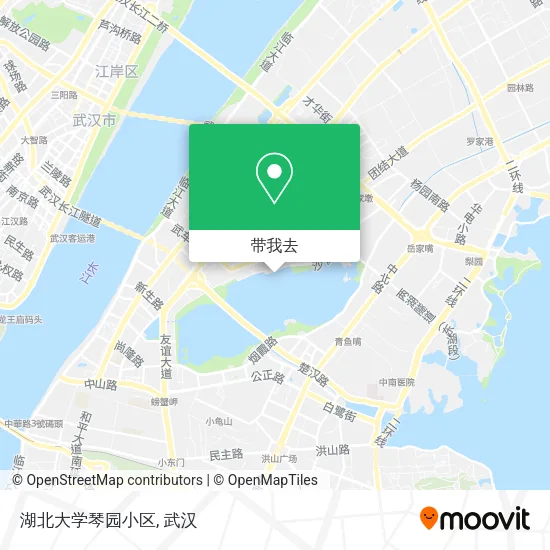 湖北大学琴园小区地图