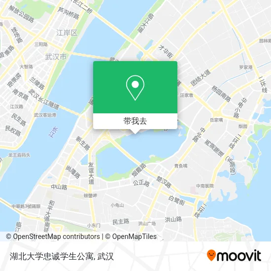 湖北大学忠诚学生公寓地图