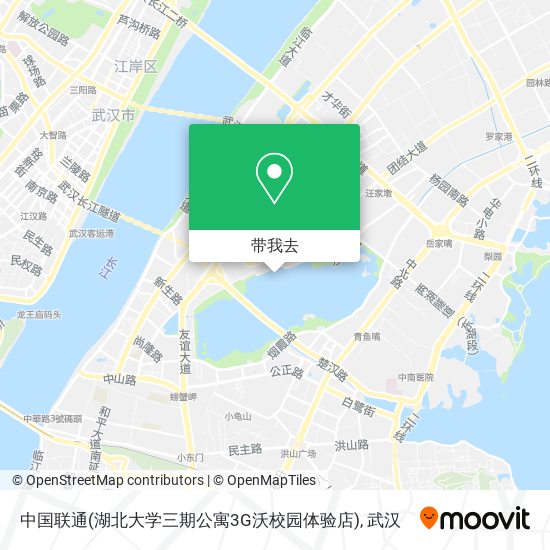 中国联通(湖北大学三期公寓3G沃校园体验店)地图