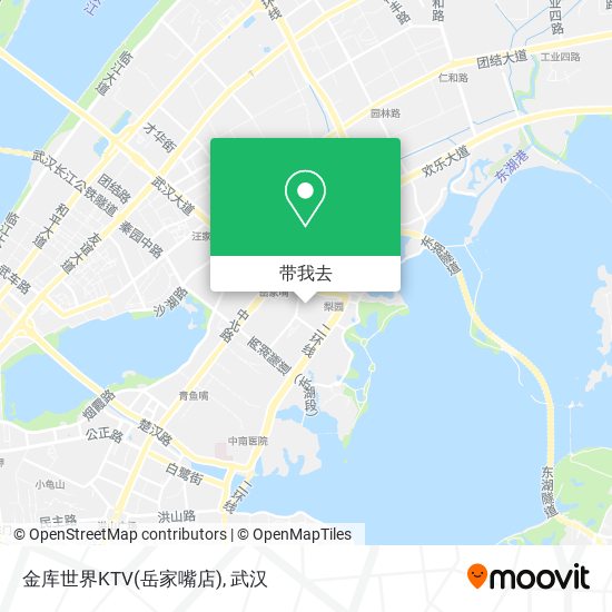 金库世界KTV(岳家嘴店)地图