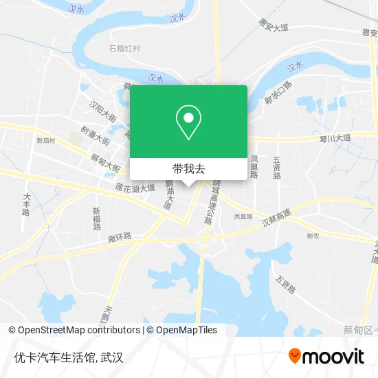 优卡汽车生活馆地图