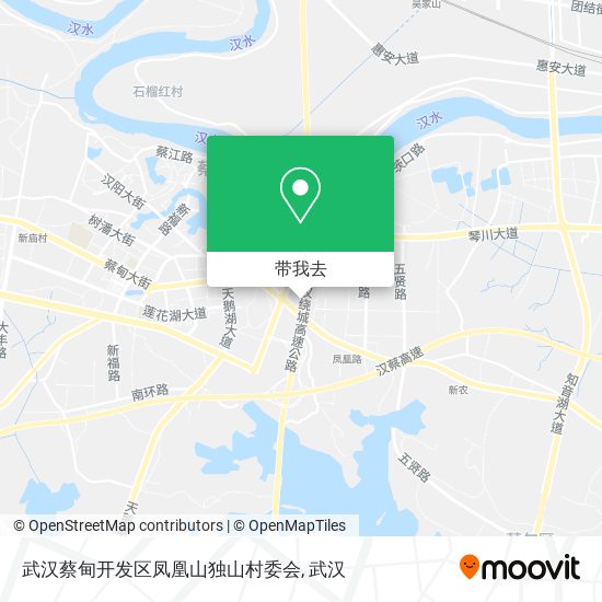 武汉蔡甸开发区凤凰山独山村委会地图