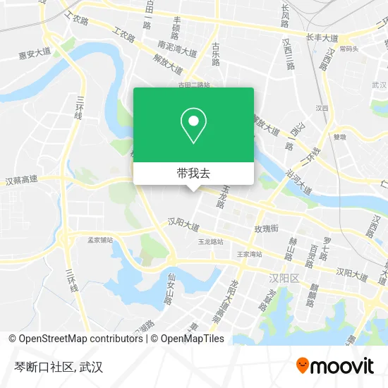 琴断口社区地图
