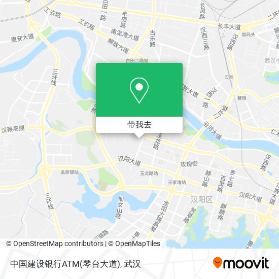 中国建设银行ATM(琴台大道)地图