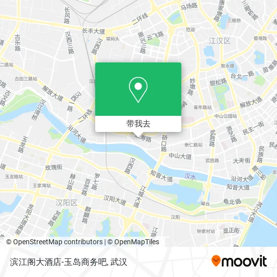 滨江阁大酒店-玉岛商务吧地图