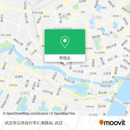 武汉市公共自行车仁寿路站地图