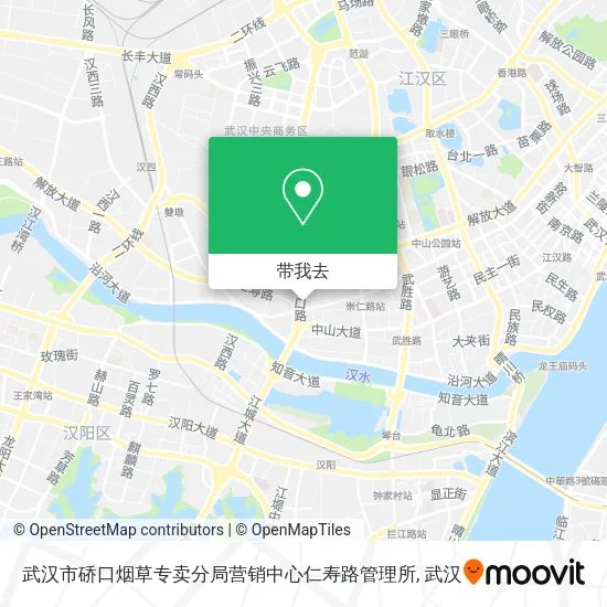 武汉市硚口烟草专卖分局营销中心仁寿路管理所地图