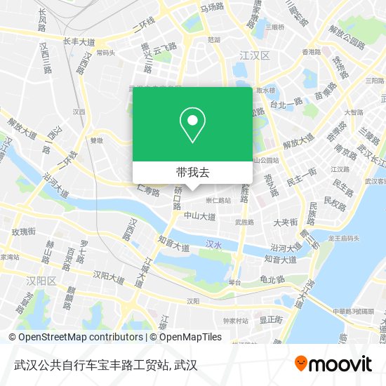 武汉公共自行车宝丰路工贸站地图