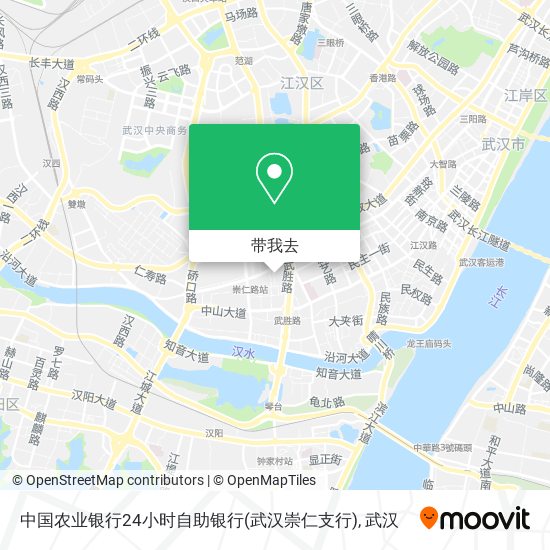中国农业银行24小时自助银行(武汉崇仁支行)地图