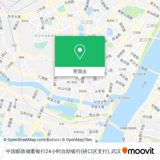 中国邮政储蓄银行24小时自助银行(硚口区支行)地图